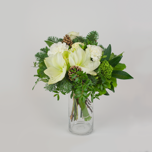 Valkoinen amarylliskimppu