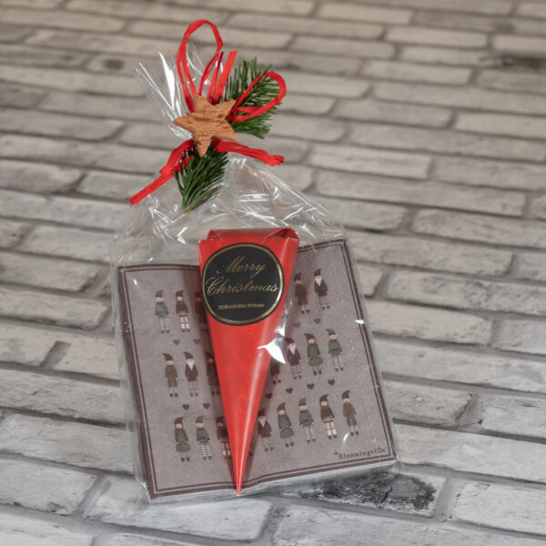 Joulusuklaa ja servetit