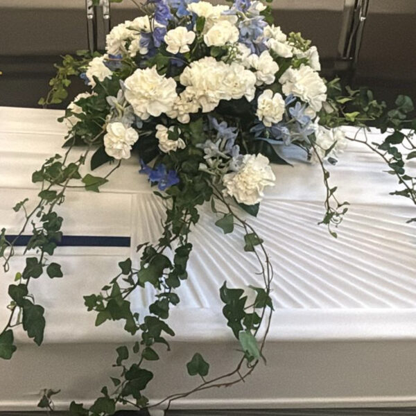 Round funeral arrangement